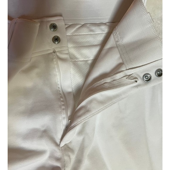 Adidas Men Baseball Pants Climalite Zipper Snap Button Closure White Sz L NWOT - Picture 5 of 8